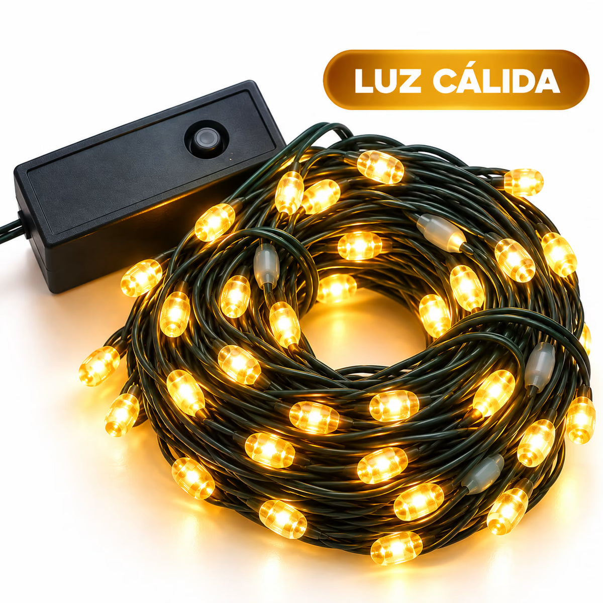 2 Rollos de Luces LED NAVILED, Cada Rollo Mide 20 Metros, Resistentes al Agua y con 2 Controles, 88.000 Pesos